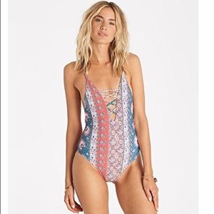 Billabong One Piece Low Back Swimsuit